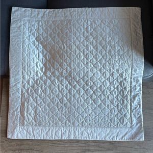 Matouk 100% Egyptian Cotton Gray/silver Quilted Euro Pillow Sham 32”x32” USA